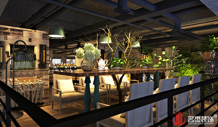 復(fù)古工業(yè)風餐廳裝修