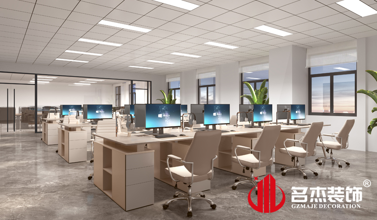 開放辦公區(qū)裝修設(shè)計(jì)效果