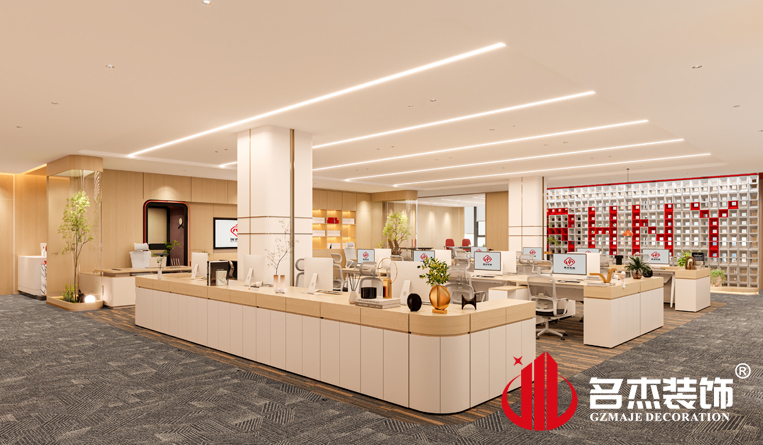 開放辦公區(qū)域裝修設(shè)計效果